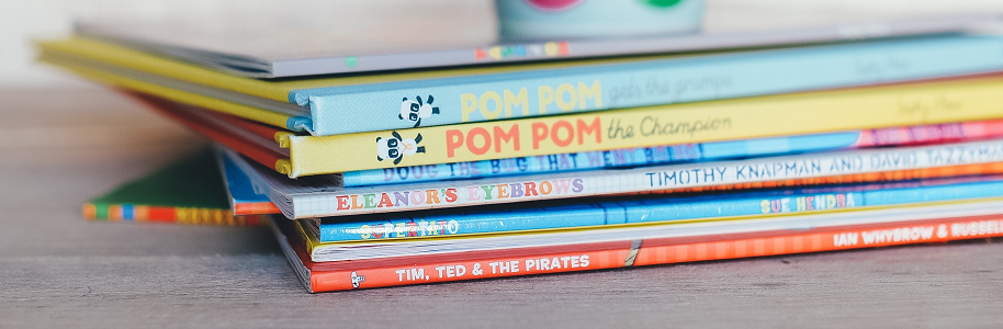 stack of reading books