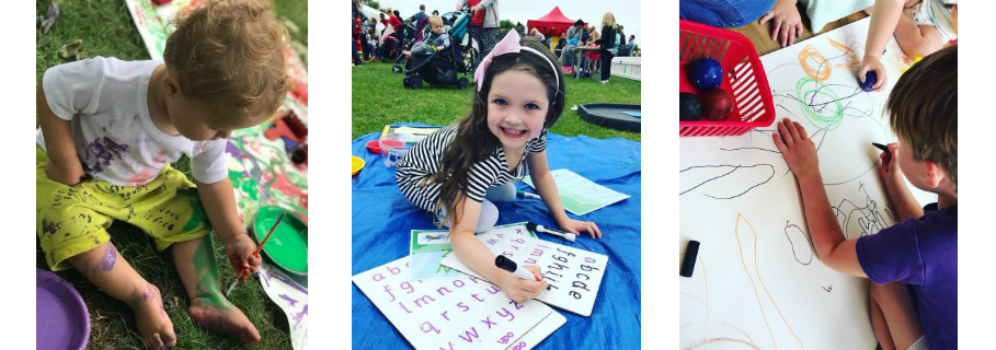 messy play mark making