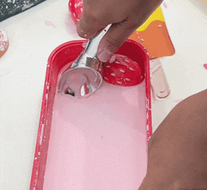 Oobleck sensory sand and water tuff tray activity EYFS