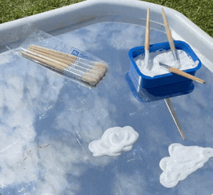 mirror drawing reflections activity with outdoor natural resources