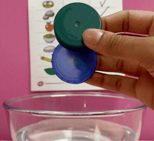 early years children predicting object behaviour in water tray