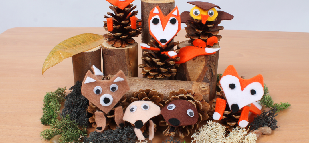 pine cone forest animals