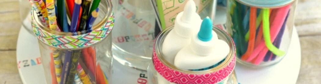 storage jars on a lazy susan
