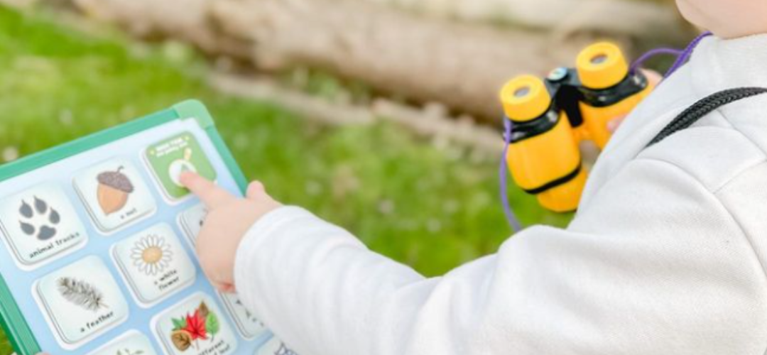 child on a scavenger hunt