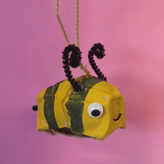 Egg Carton Bee