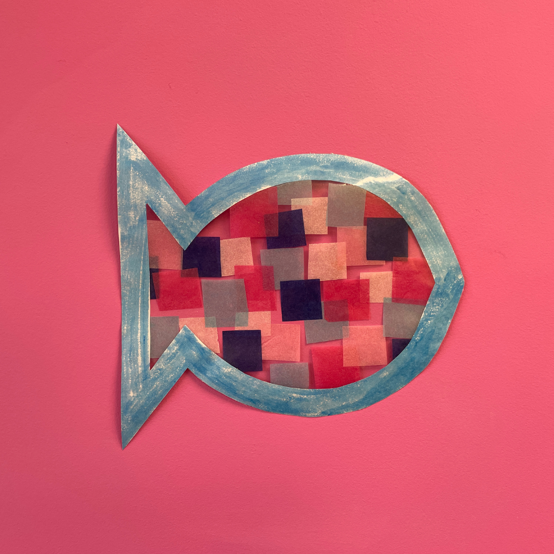 fish suncatcher being crafted