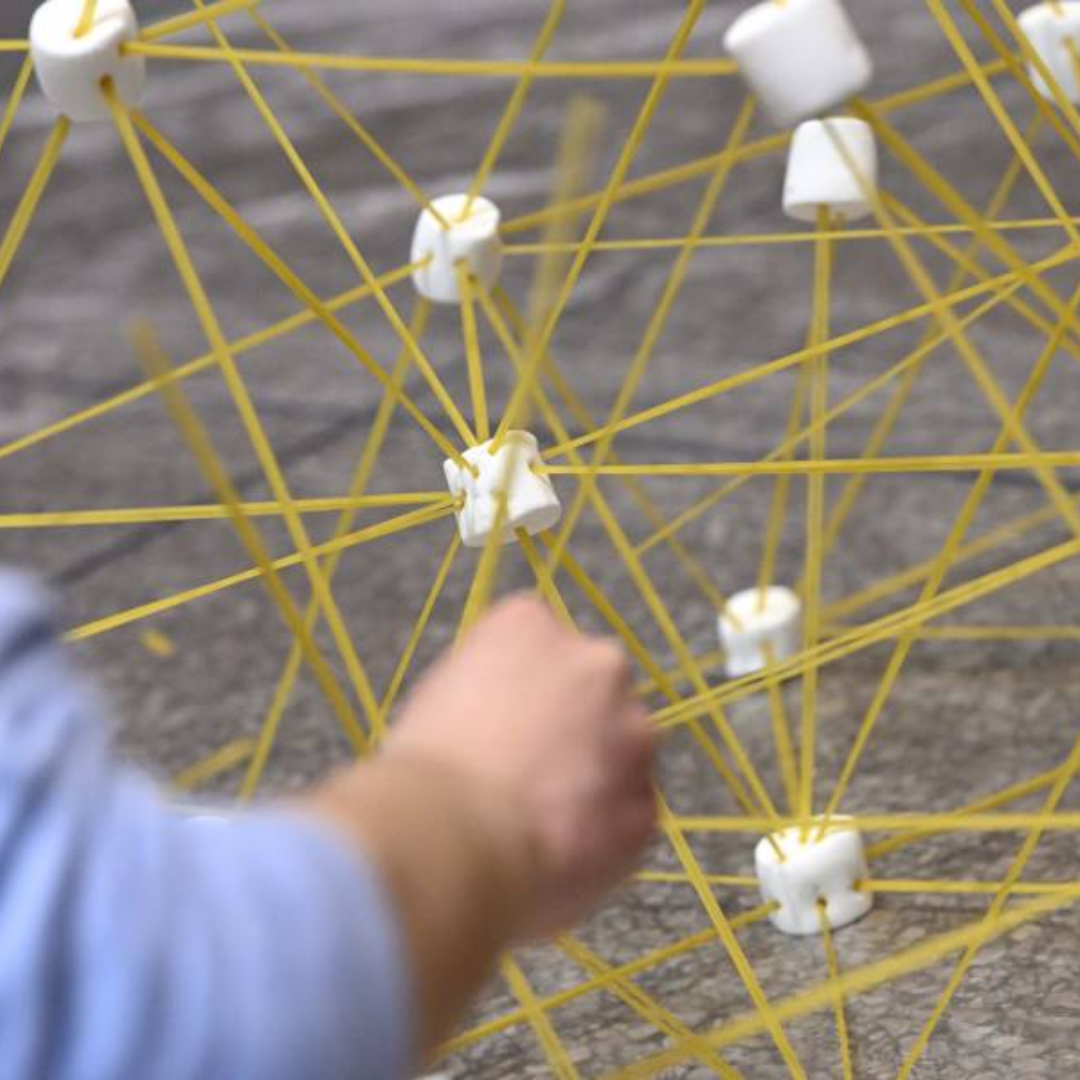 spaghetti and marshmallow towers